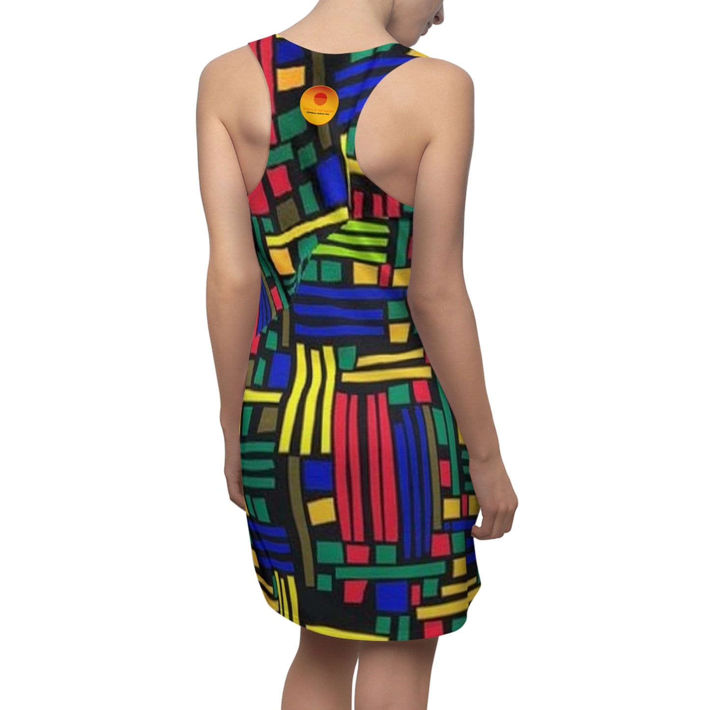 Primary Colors Ankara Racerback Dress