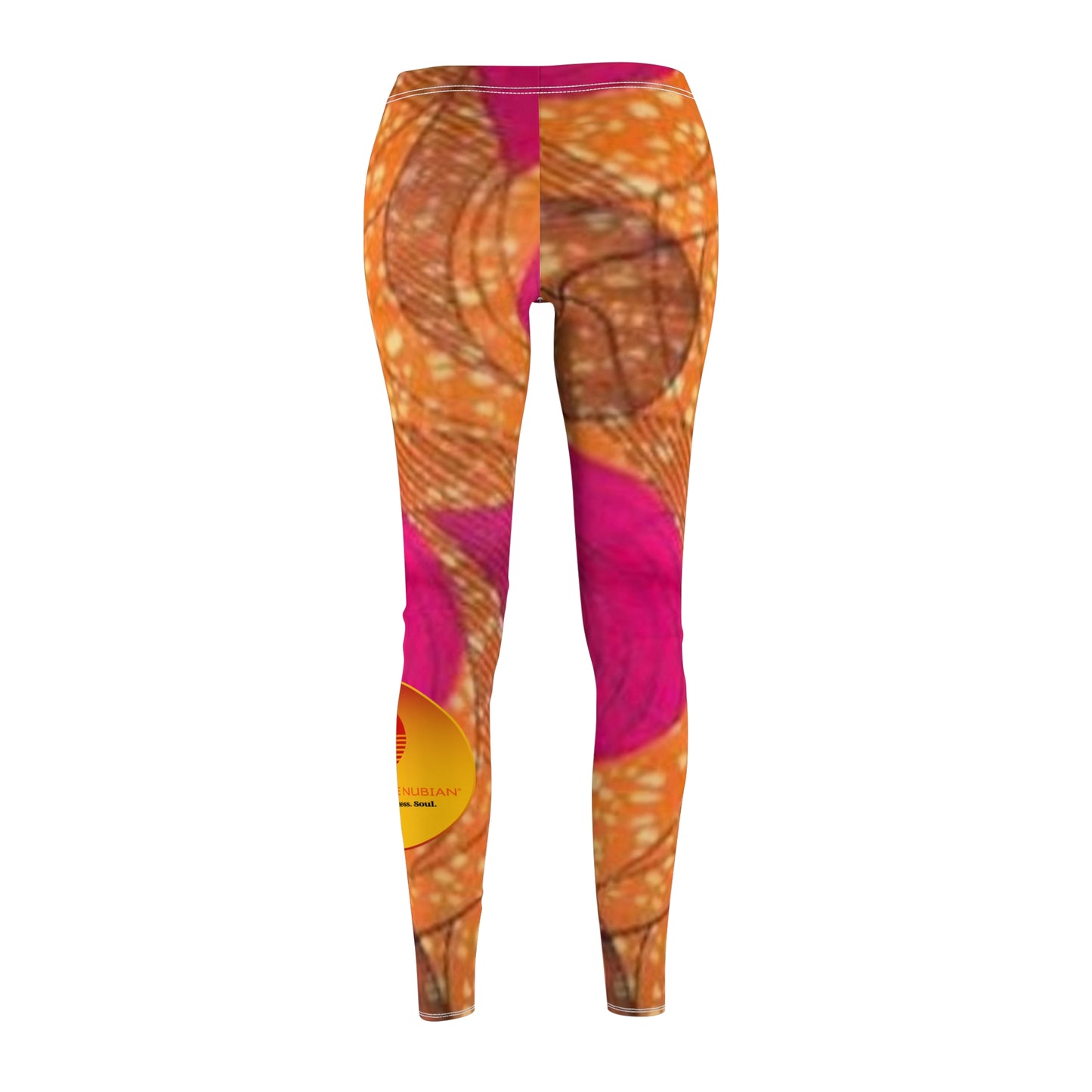 Pink & Orange Ankara Leggings
