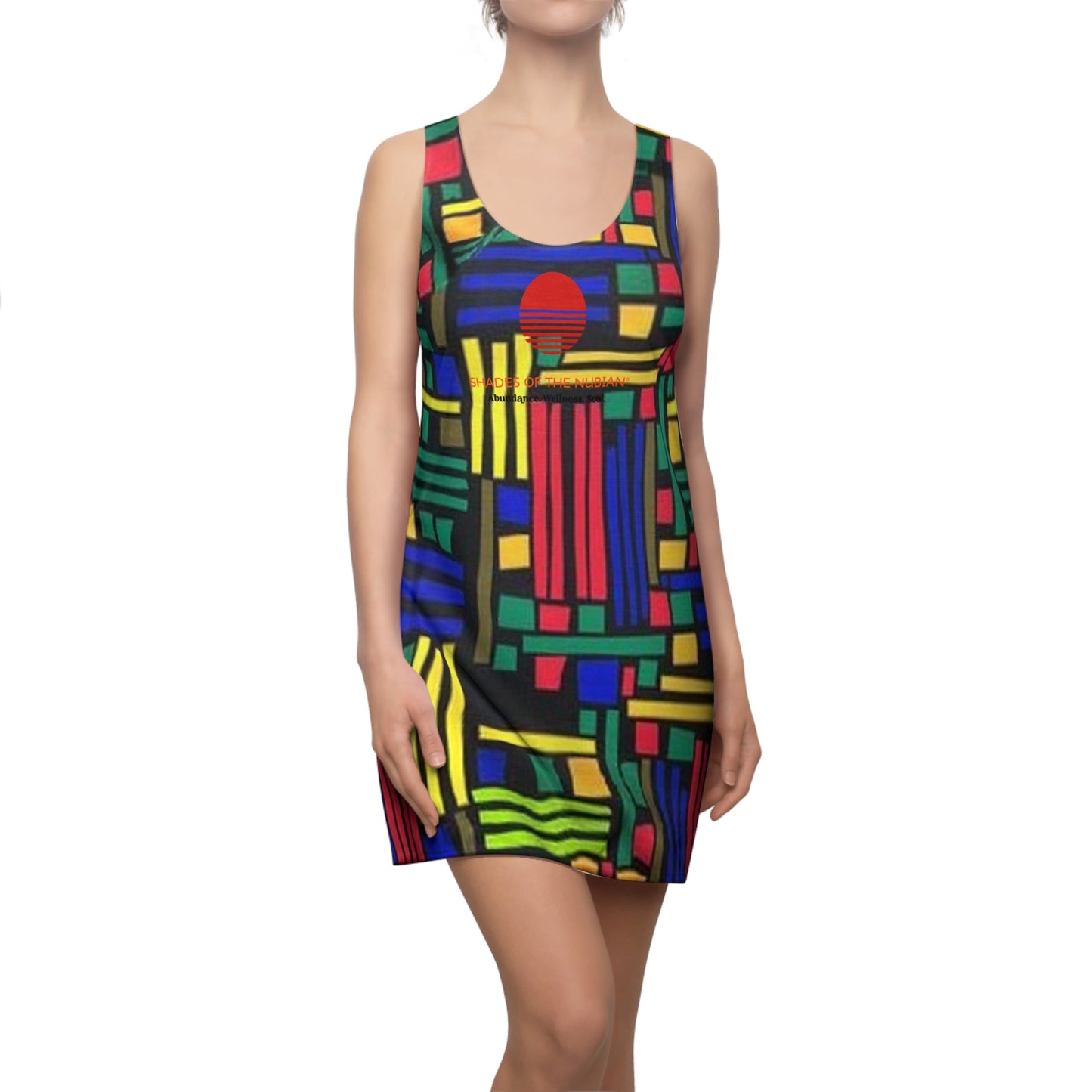 Primary Colors Ankara Racerback Dress