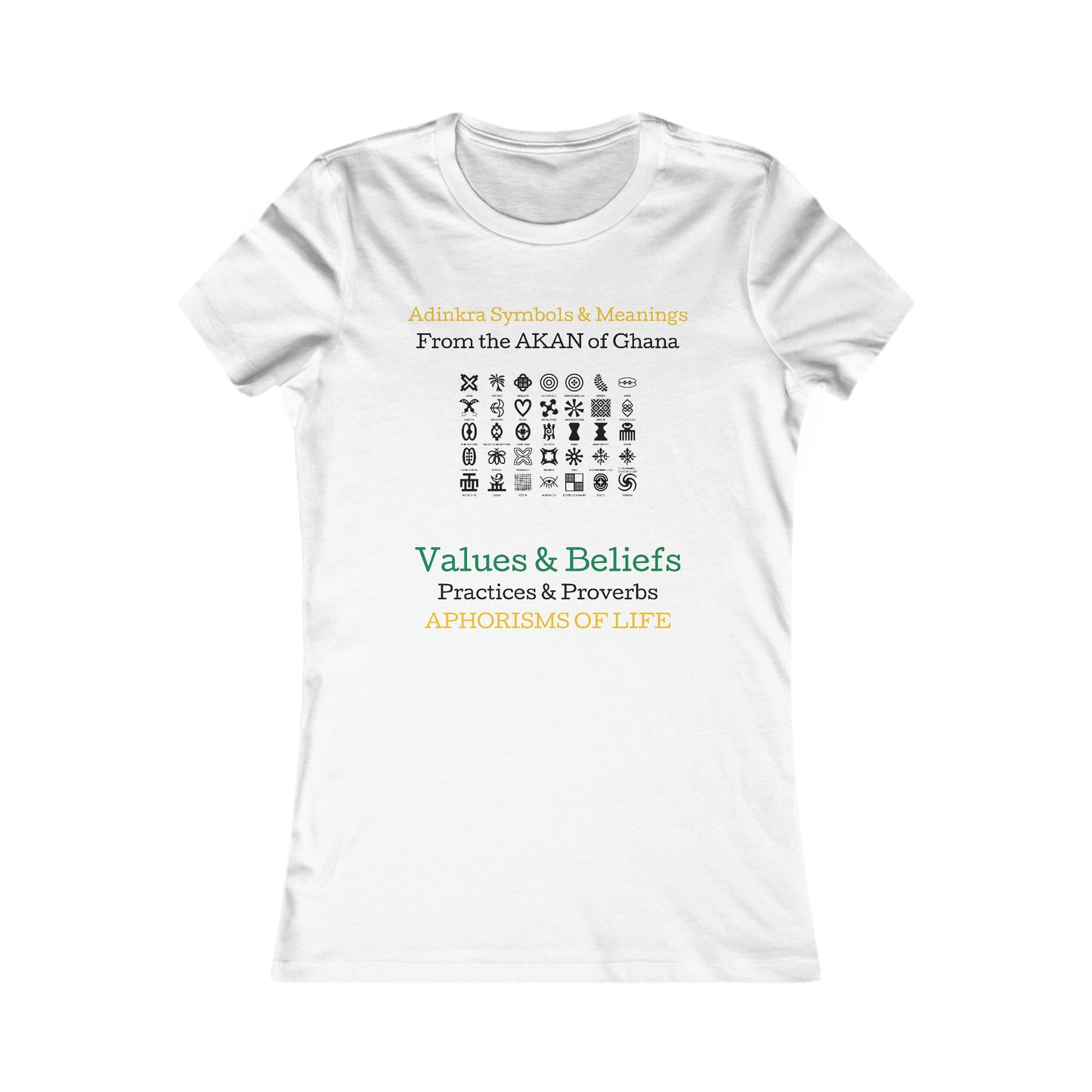 Women's Adinkra Tee, Red