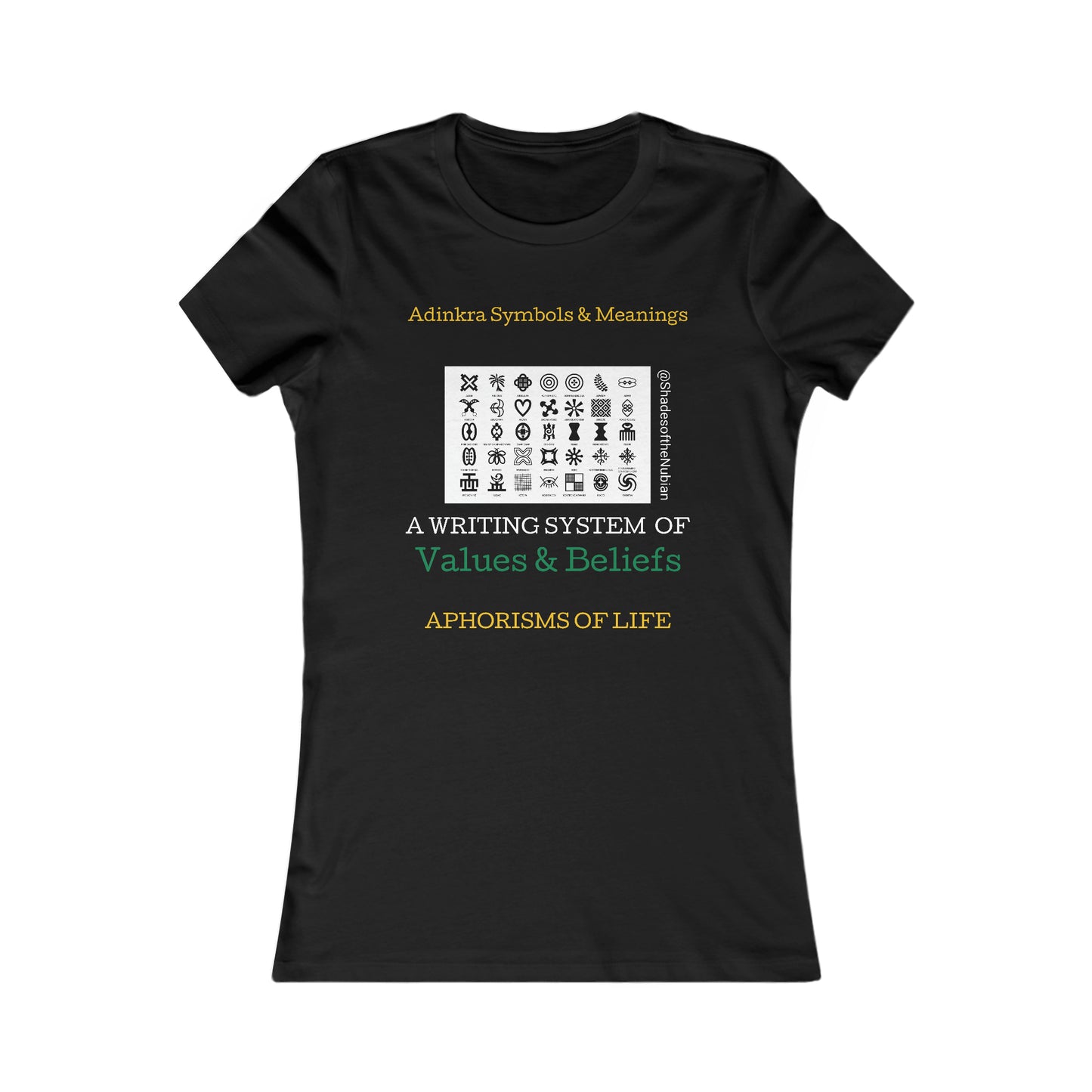 Women's Adinkra Tee, Red