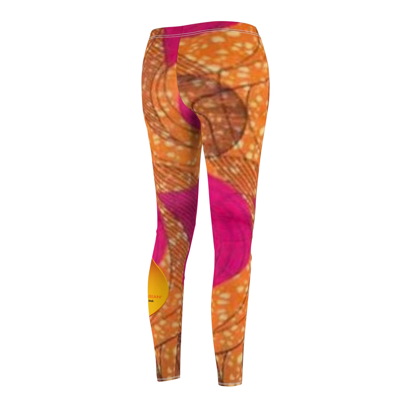 Pink & Orange Ankara Leggings
