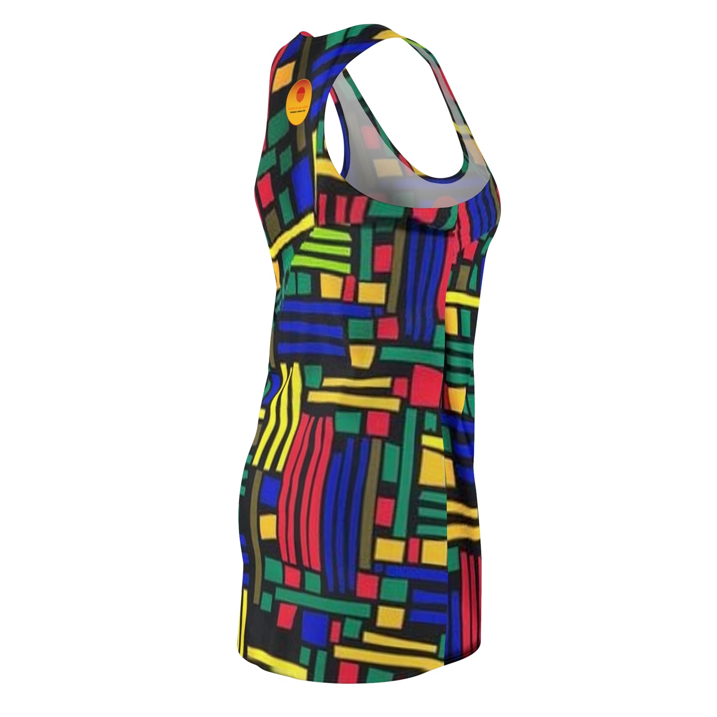 Primary Colors Ankara Racerback Dress