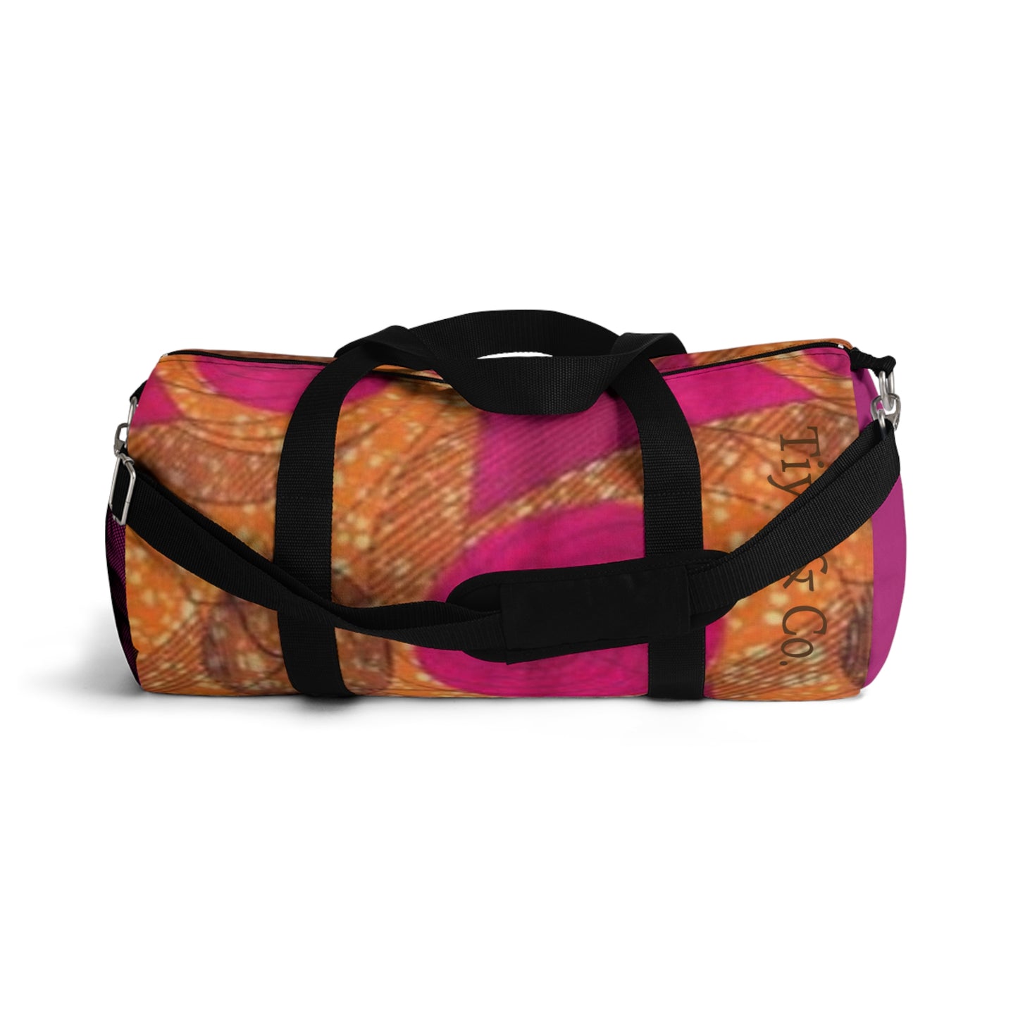 Pink & Orange Ankara Duffel Bag