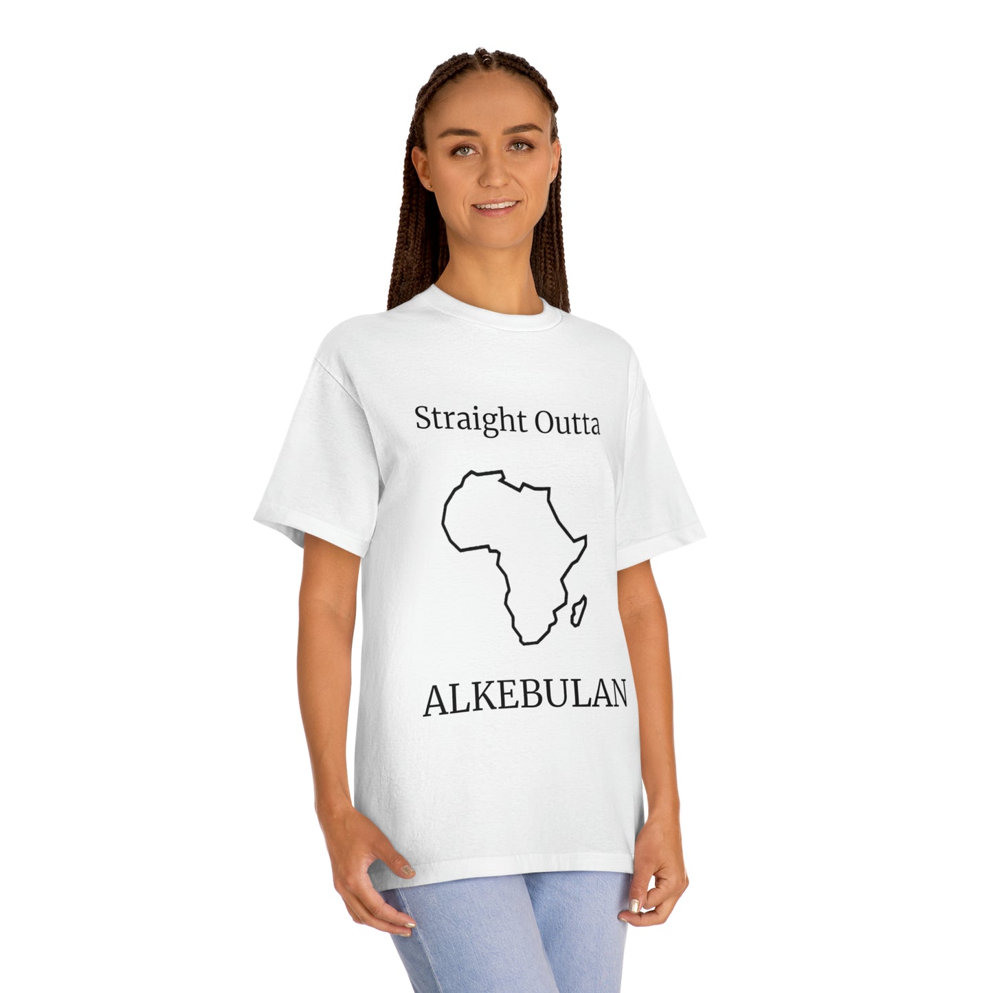 Unisex Straight Outta Alkebulan Tee, Charcoal Heather