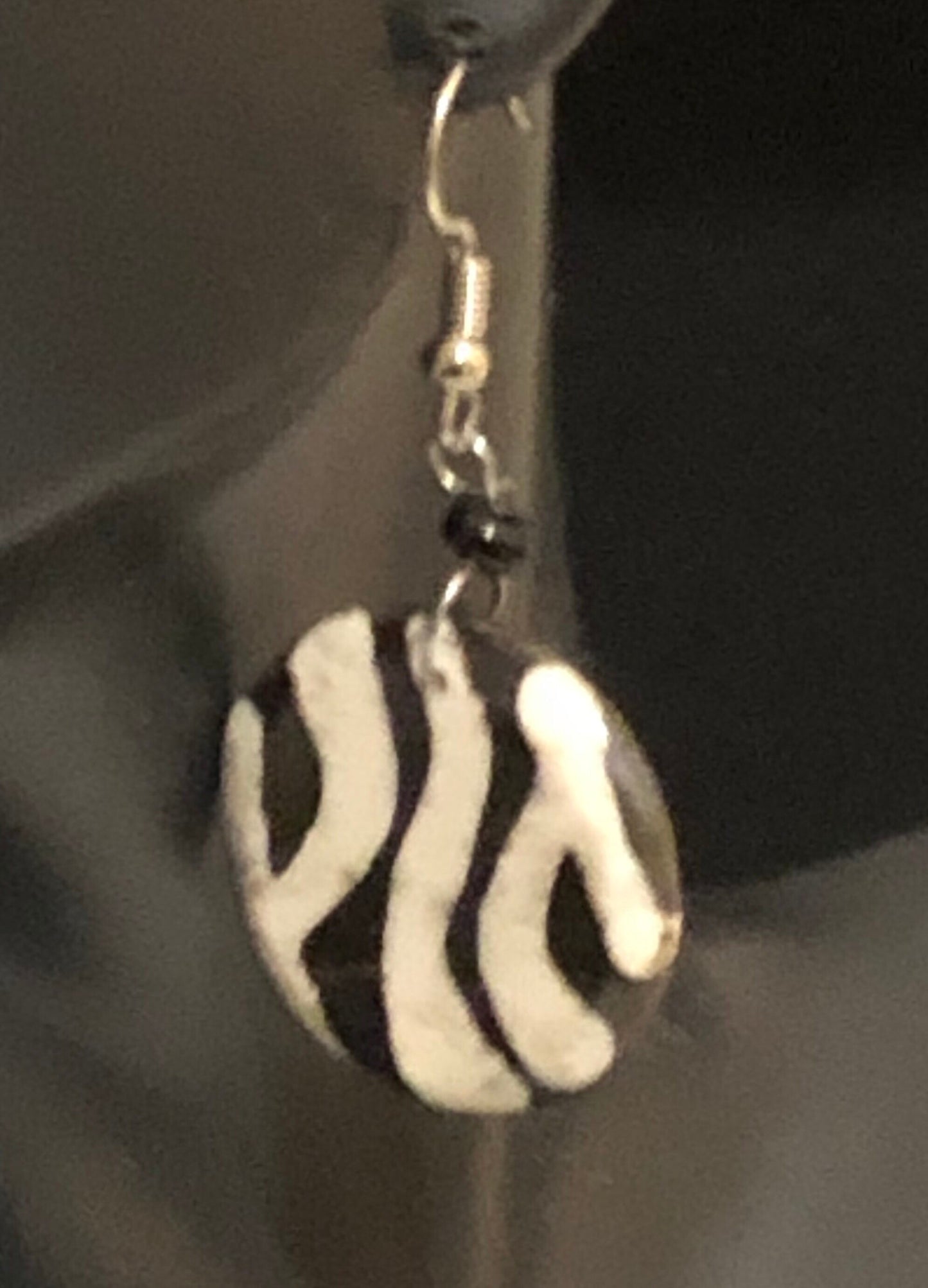 Batik Bone Earrings, Round | East African Jewelry | Dangle and Drop Earrings | Kenyan Culture | Tribal & Ethnic | Afrocentric