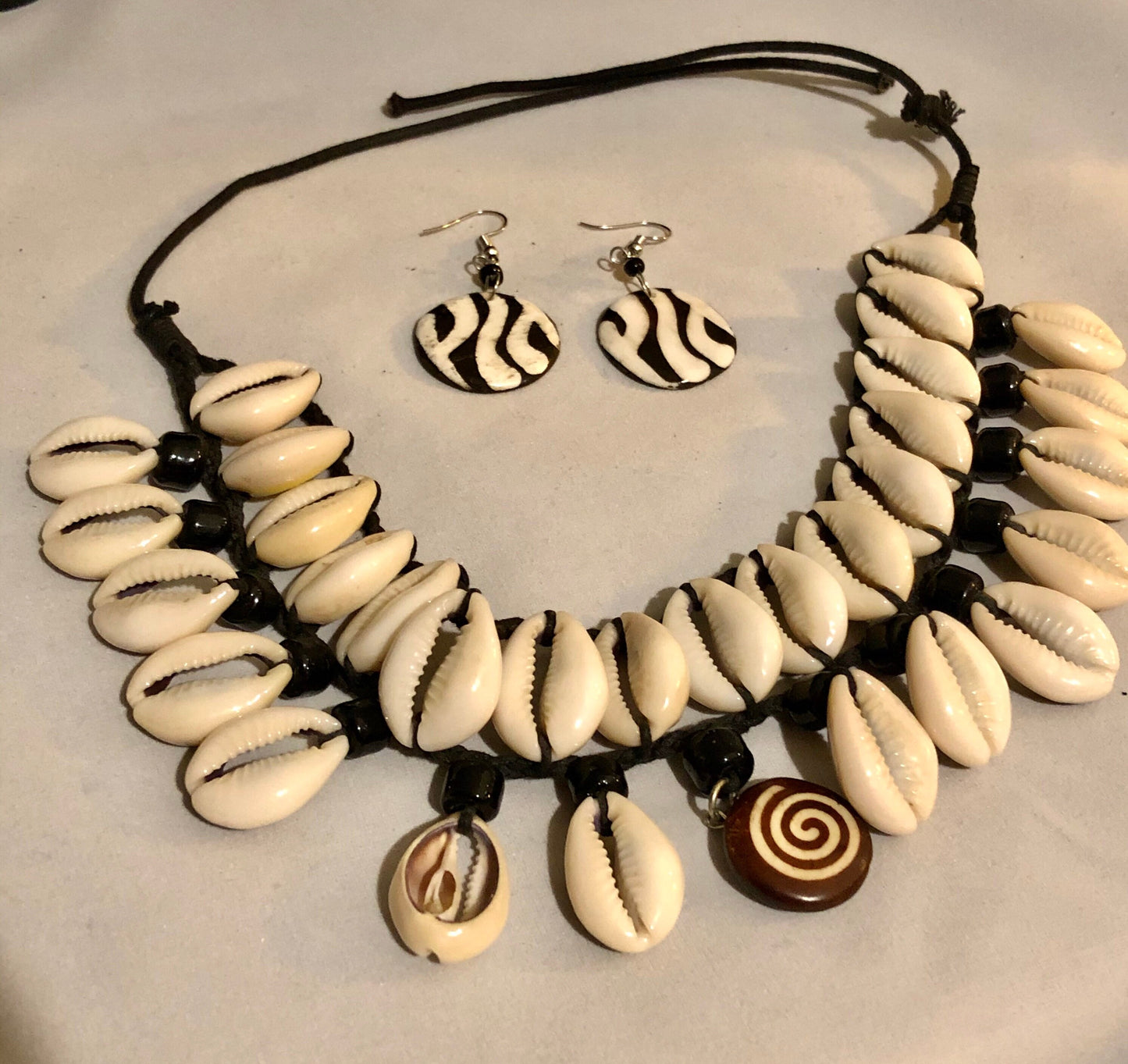 Batik Bone Earrings, Round | East African Jewelry | Dangle and Drop Earrings | Kenyan Culture | Tribal & Ethnic | Afrocentric