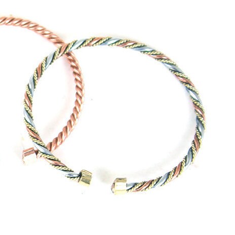 Kenyan Metal Twist Bracelets | African Twist Bracelet | Nile Valley Jewelry | Tribal & Ethnic | Afrocentric