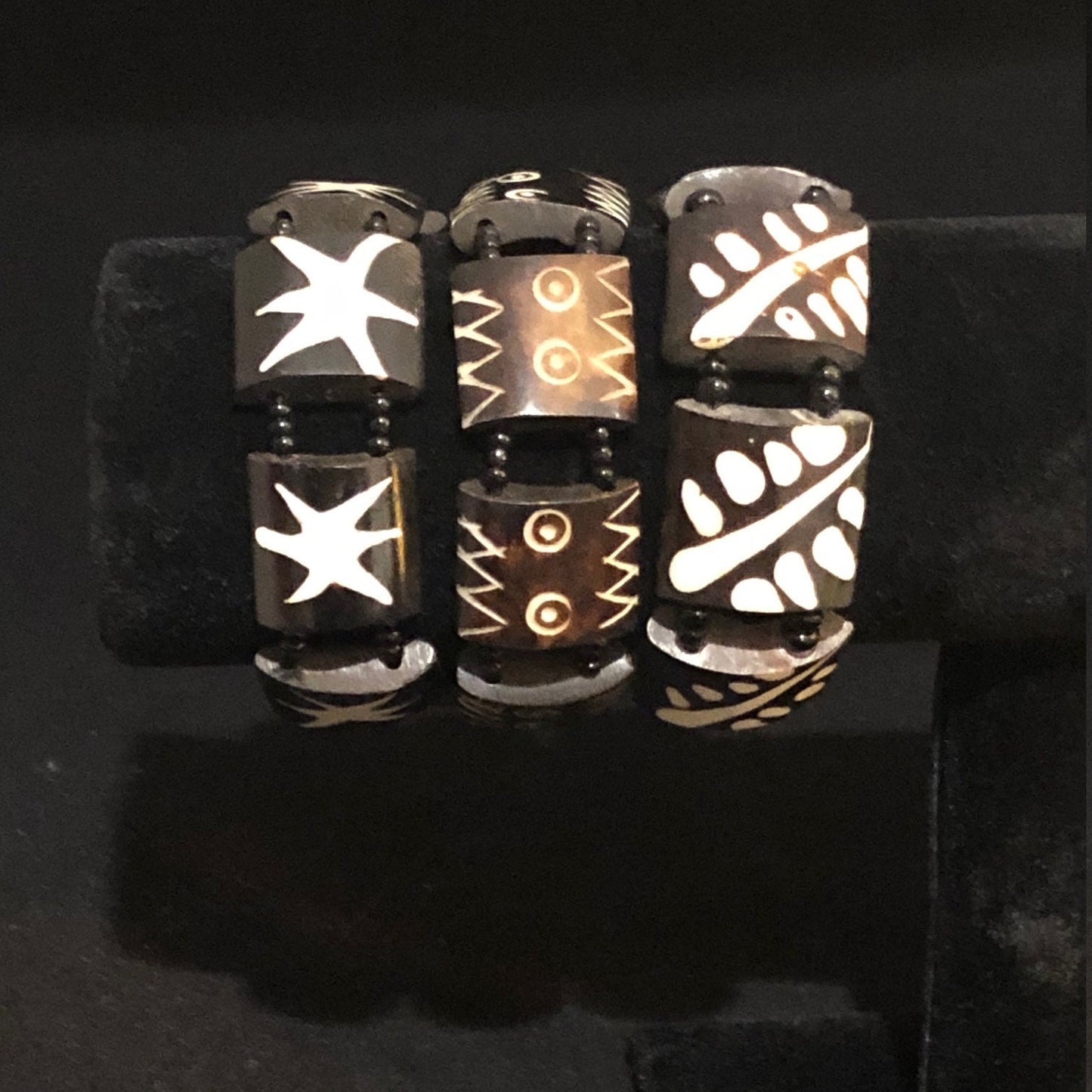 Bantu Bone Bracelets | East African Bracelets | Nile Valley Culture | African Jewelry | Tribal & Ethnic | Afrocentric