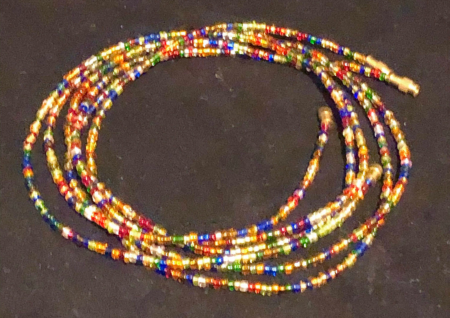 30" African Waist Beads | Waist Chains | Belly Chains | Slimming Tummy Beads | Body Jewelry | Waist Bracelet | Femininity and Sensuality