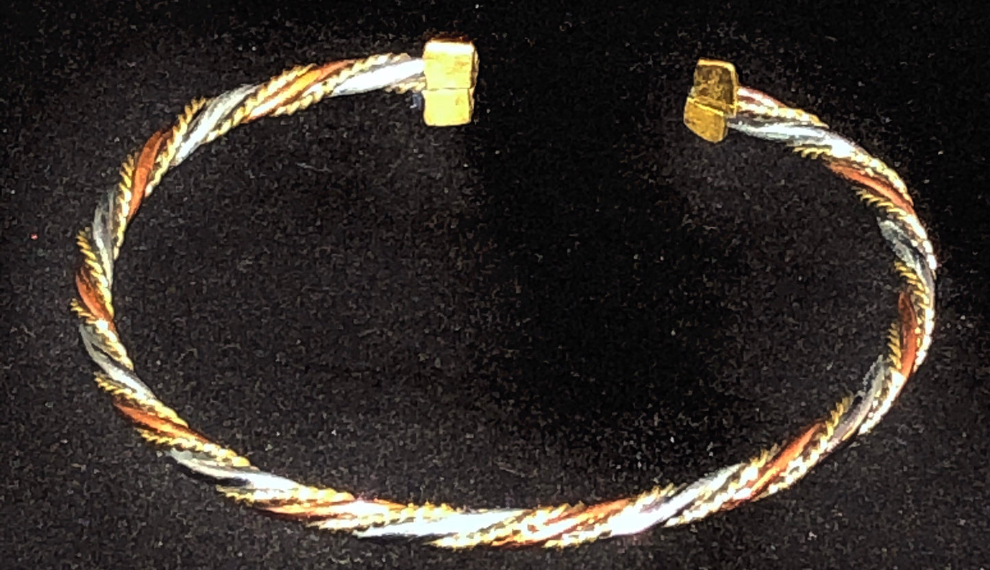 Kenyan Metal Twist Bracelets | African Twist Bracelet | Nile Valley Jewelry | Tribal & Ethnic | Afrocentric
