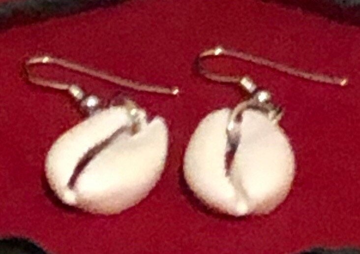 Cowry Shell Earrings | West African Culture | African Earrings | Fertility Shell Jewelry | Tribal & Ethnic | Afrocentric