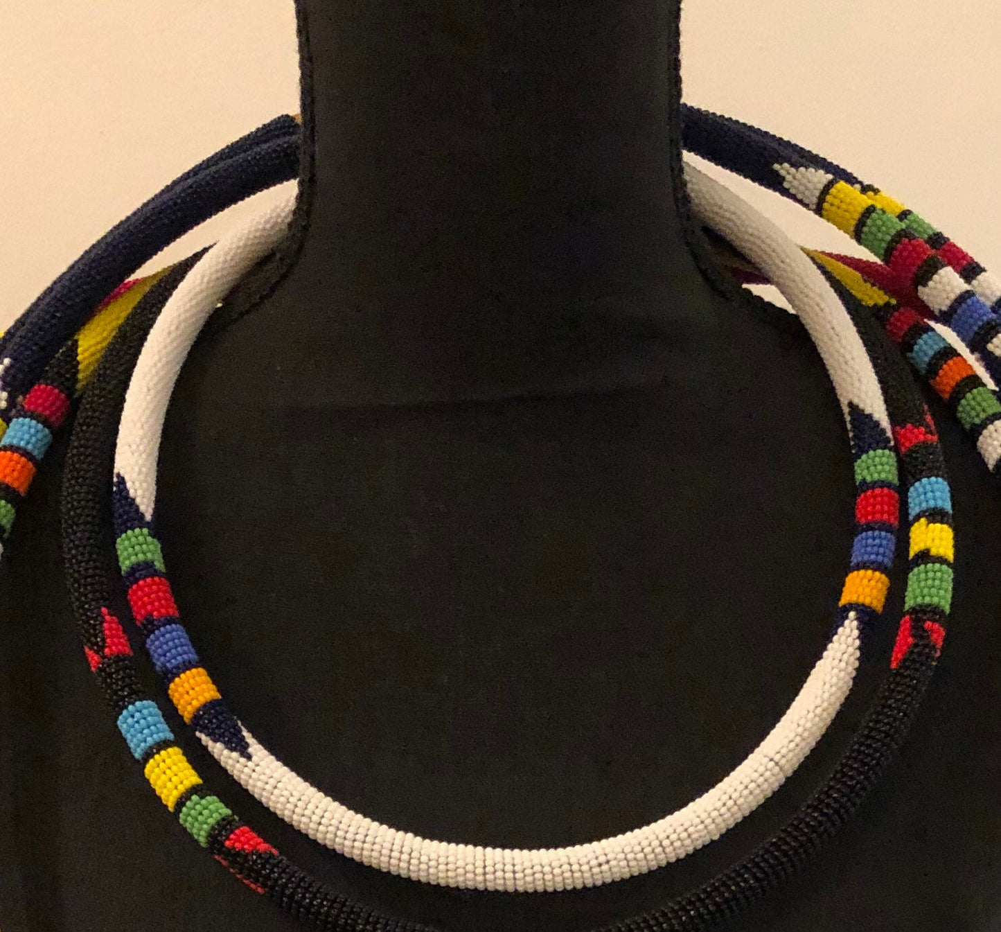 6-in-1 Empress Beaded Necklace Set | Multi Strand South African Zulu Beaded Necklace | Tribal & Ethnic | Afrocentric
