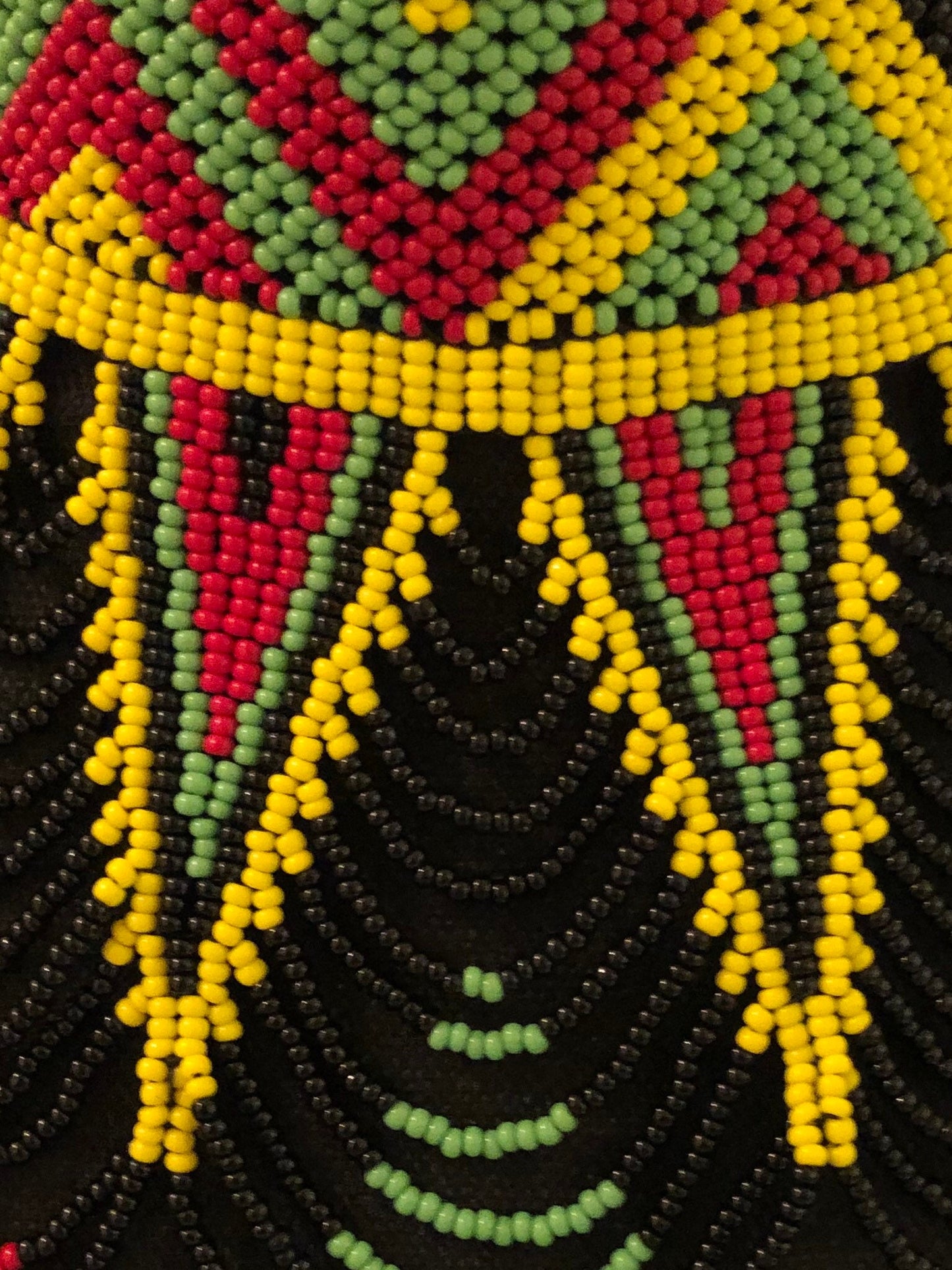 Sekhmet Vibrant Choker, Rasta Style | African Beaded Choker | Handcrafted African Necklace | Tribal & Ethnic | Afrocentric