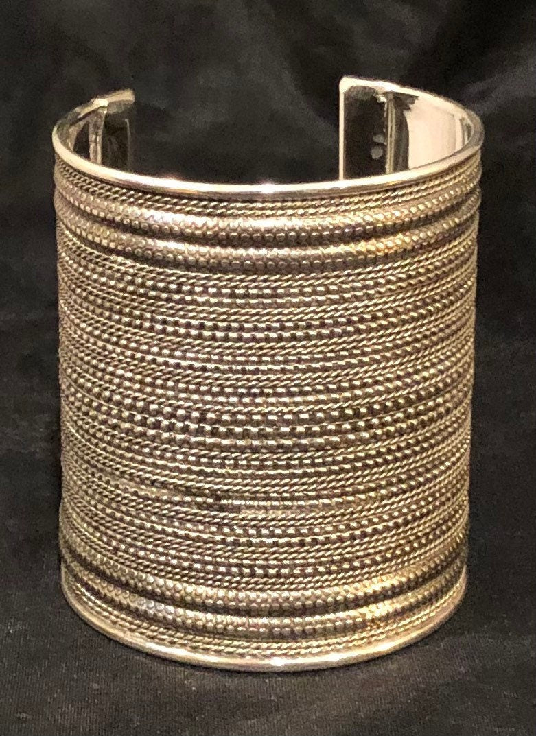 3" Silver Cuffs | Dressy Cuffs | Adornment for the Wrist | Tribal & Ethnic | Afrocentric