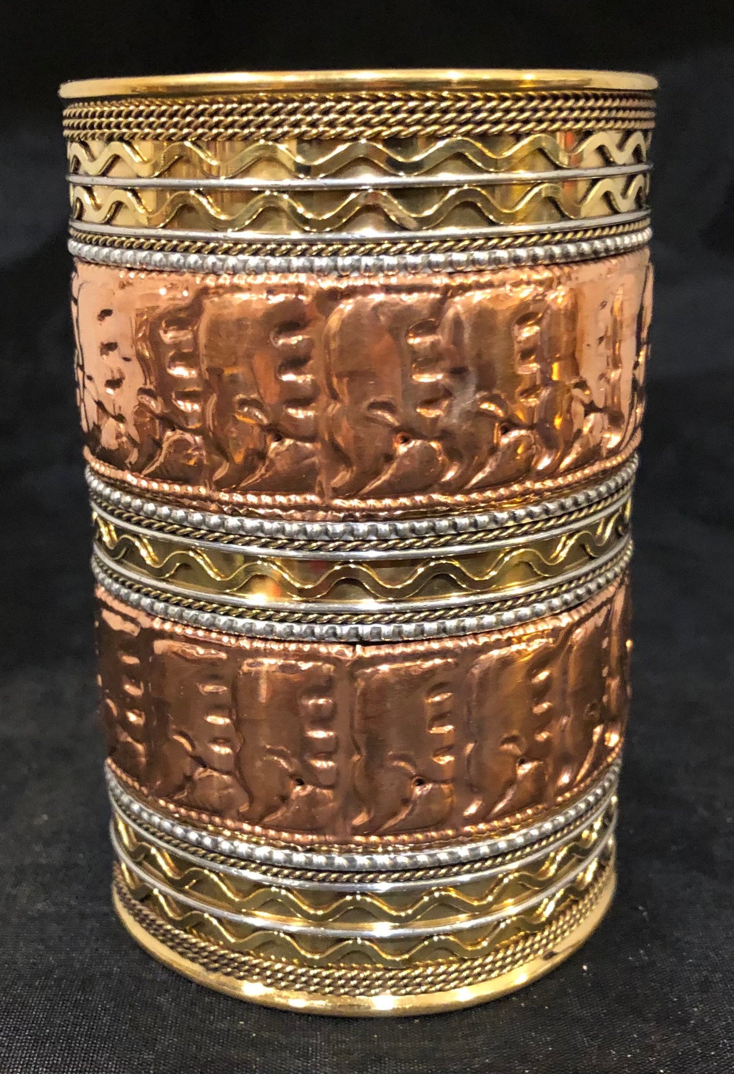 4" Mixed Metals Cuffs | Dressy Cuffs | Adornment for the Wrist | Tribal & Ethnic | Afrocentric
