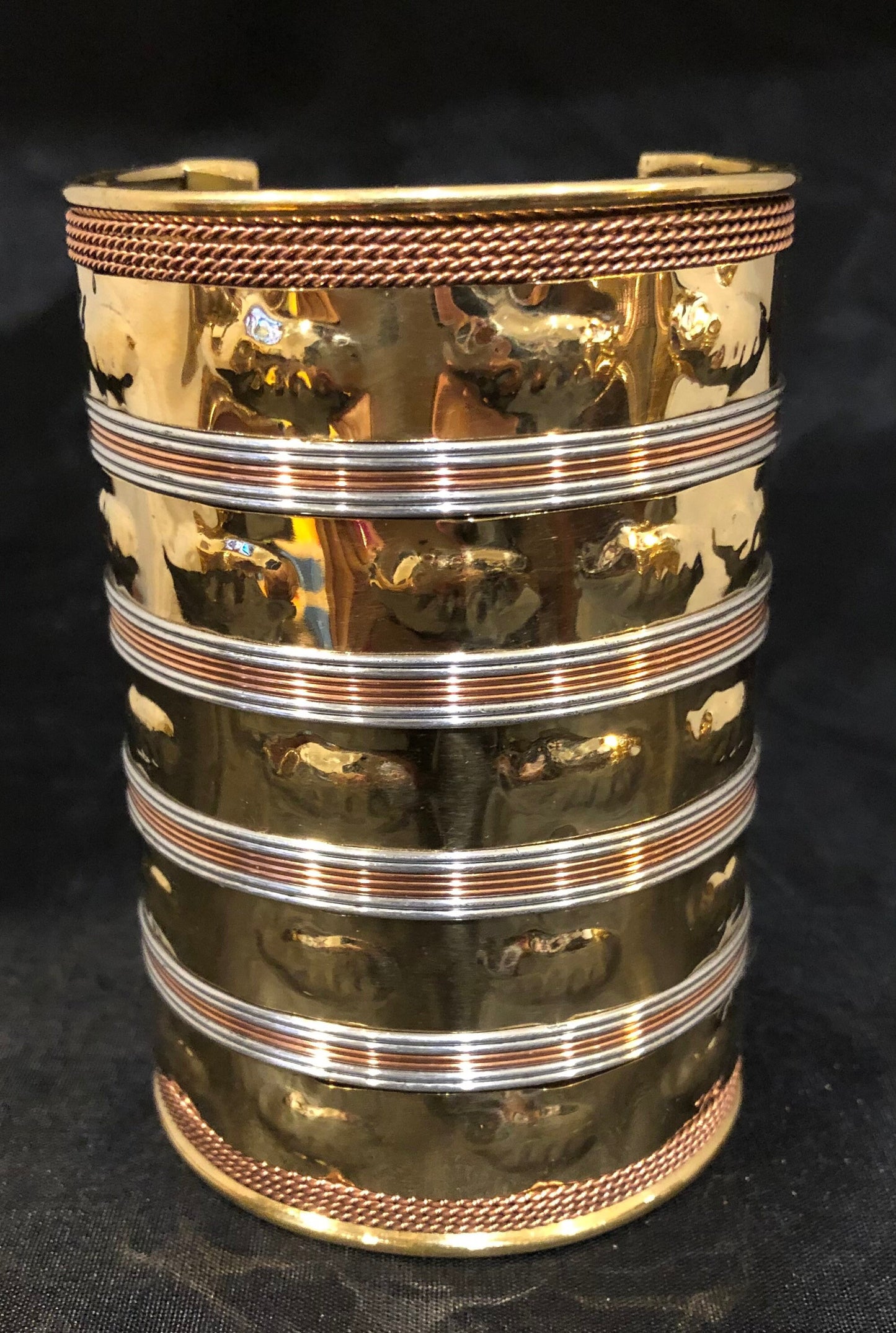 4" Mixed Metals Cuffs | Dressy Cuffs | Adornment for the Wrist | Tribal & Ethnic | Afrocentric