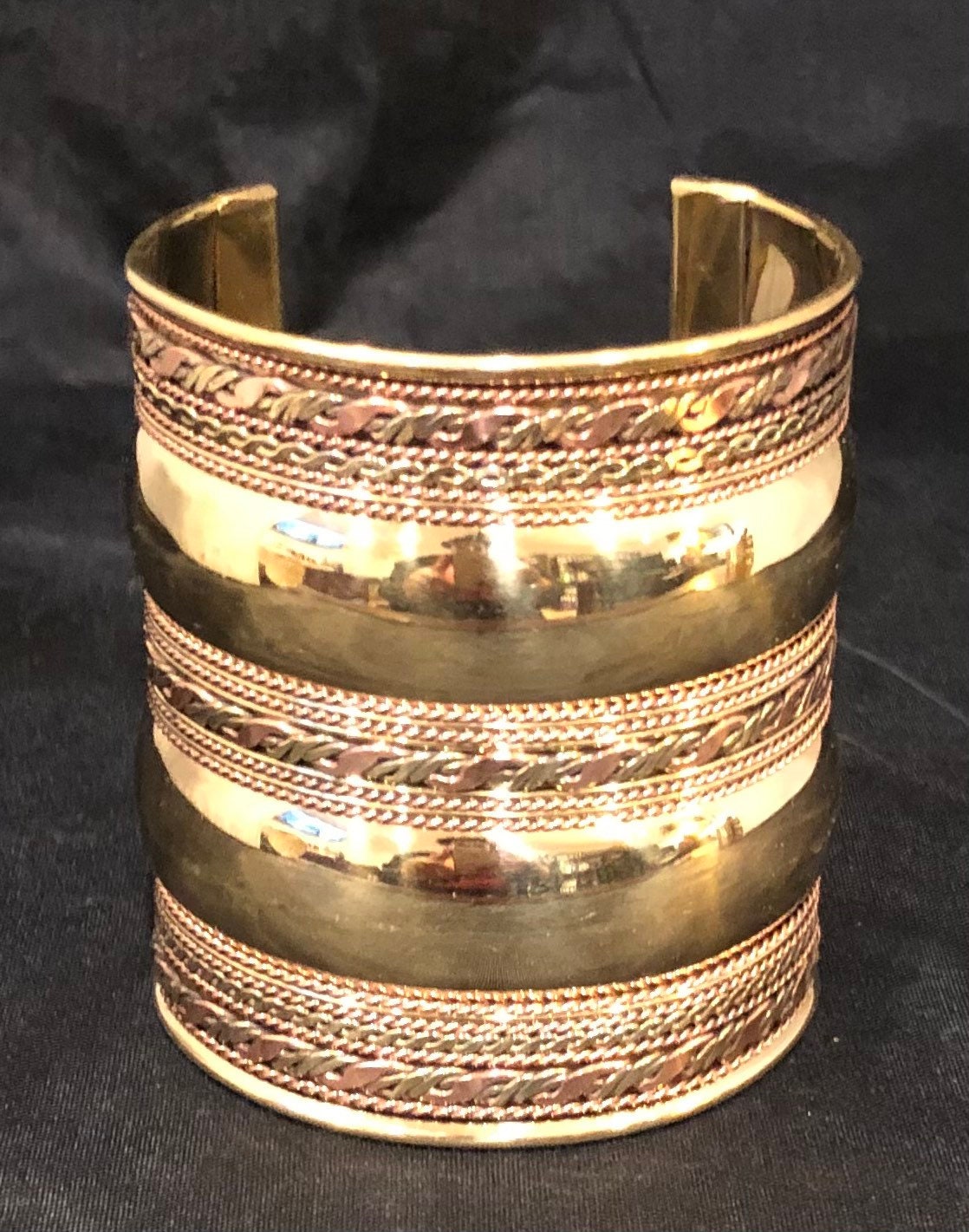 3" Mixed Metals Cuffs | Dressy Cuffs | Adornment for the Wrist | Tribal & Ethnic | Afrocentric