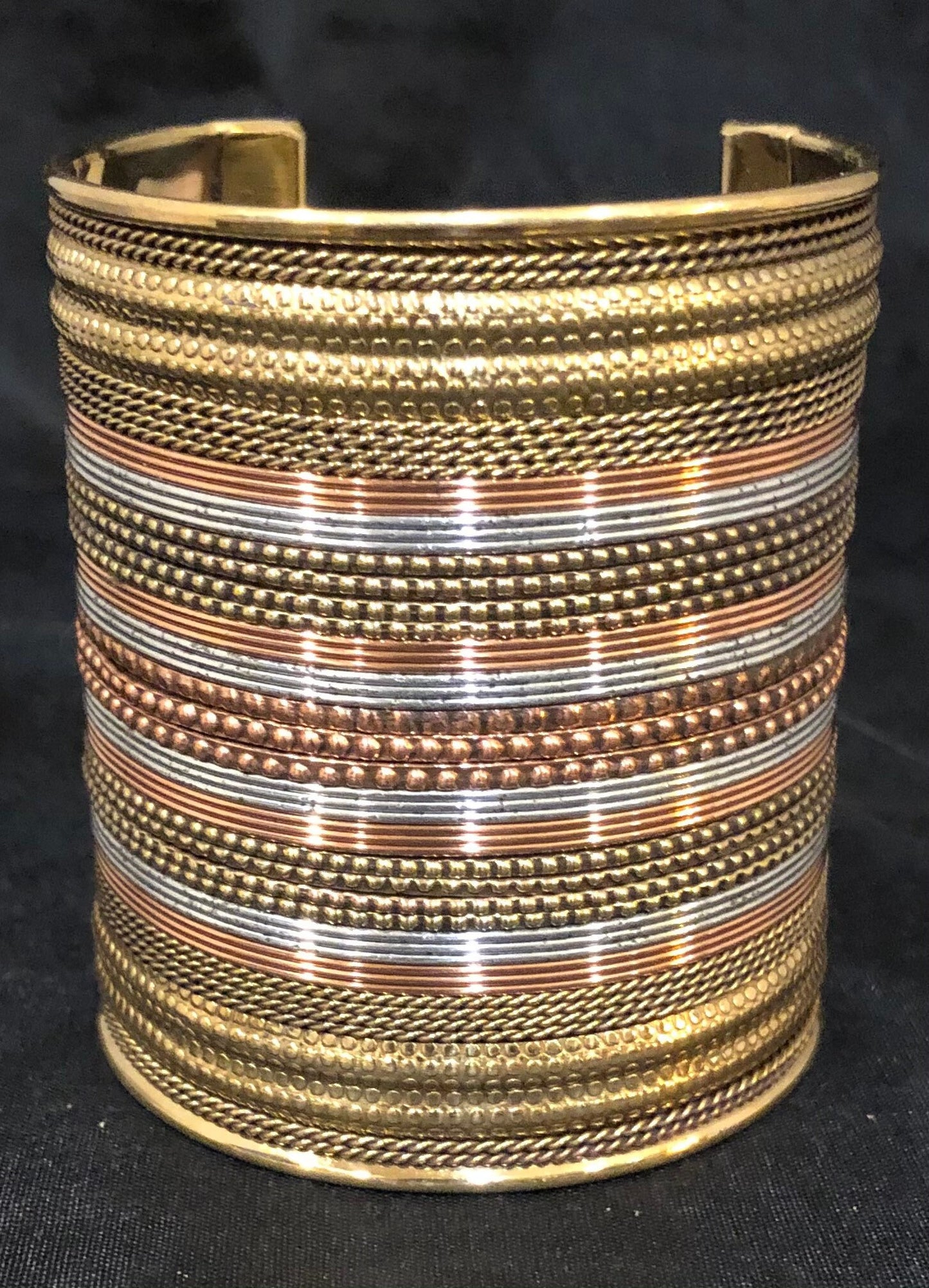 3" Mixed Metals Cuffs | Dressy Cuffs | Adornment for the Wrist | Tribal & Ethnic | Afrocentric