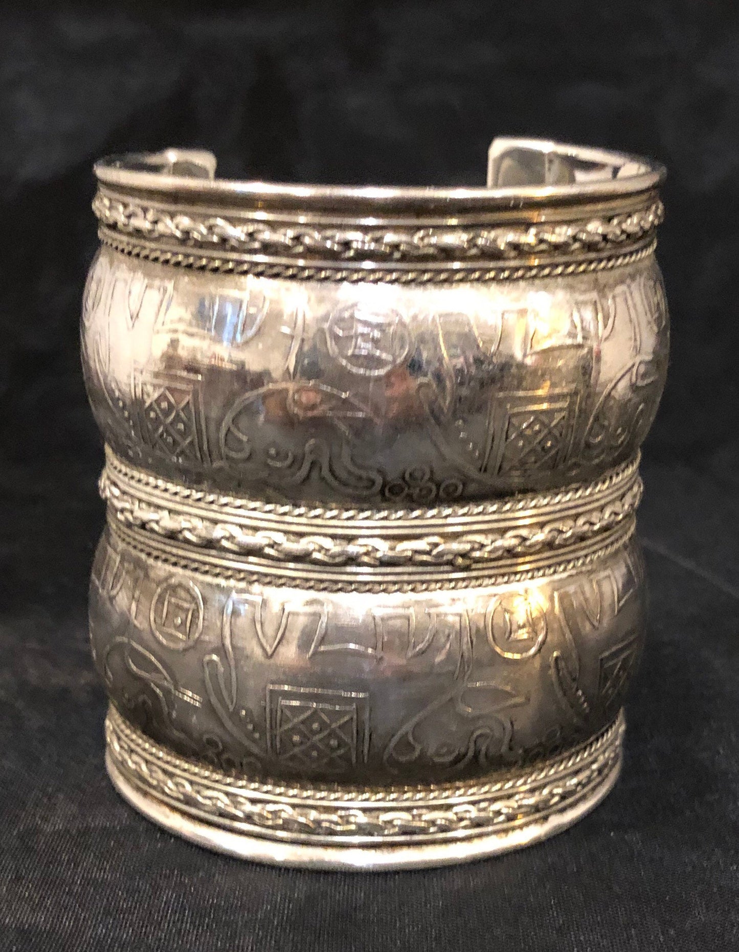 3" Silver Cuffs | Dressy Cuffs | Adornment for the Wrist | Tribal & Ethnic | Afrocentric
