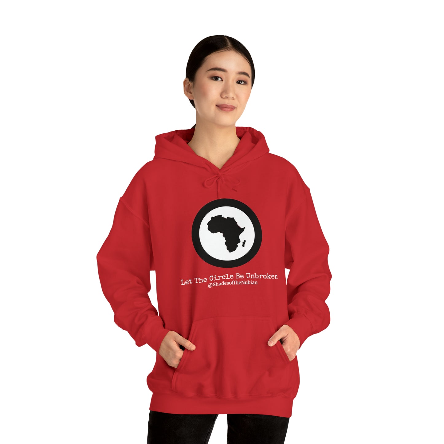 Unisex Let The Circle Be Unbroken Heavyweight Hoodie, Red