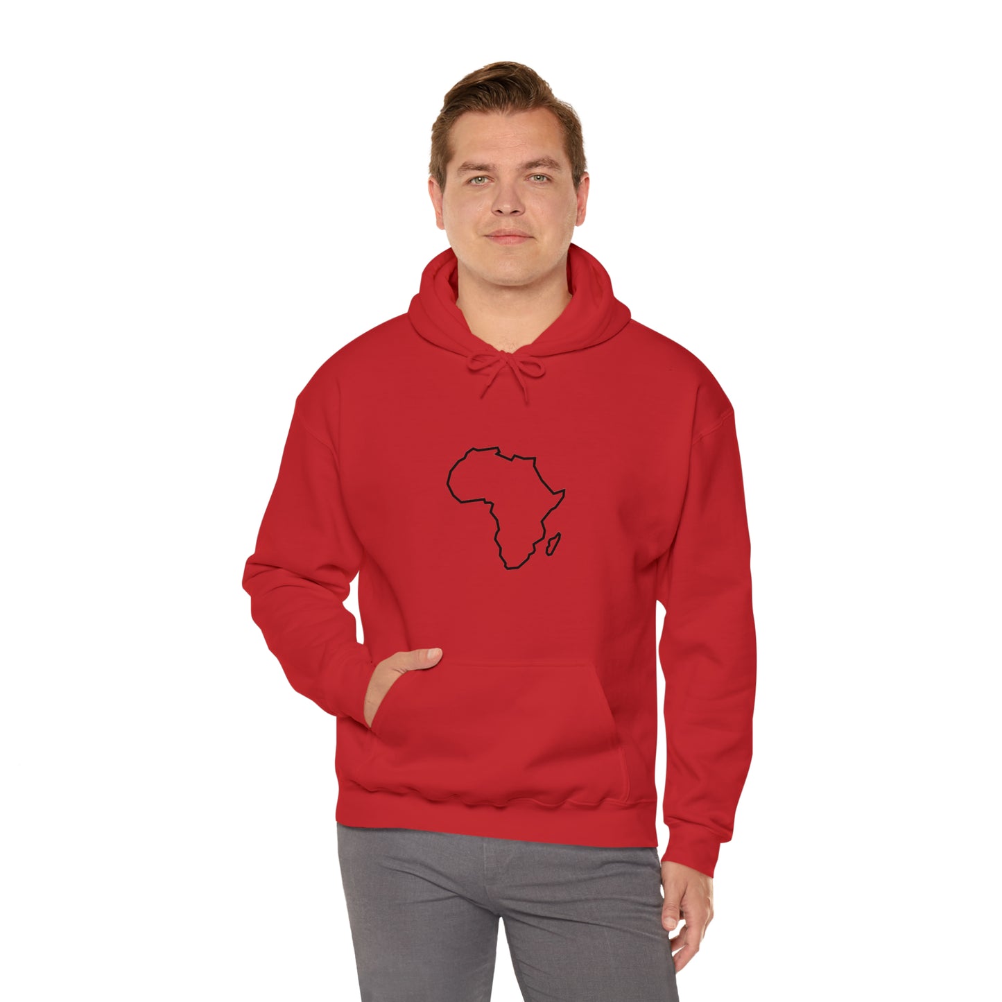 Unisex Alkebulan Heavyweight Hoodie, White
