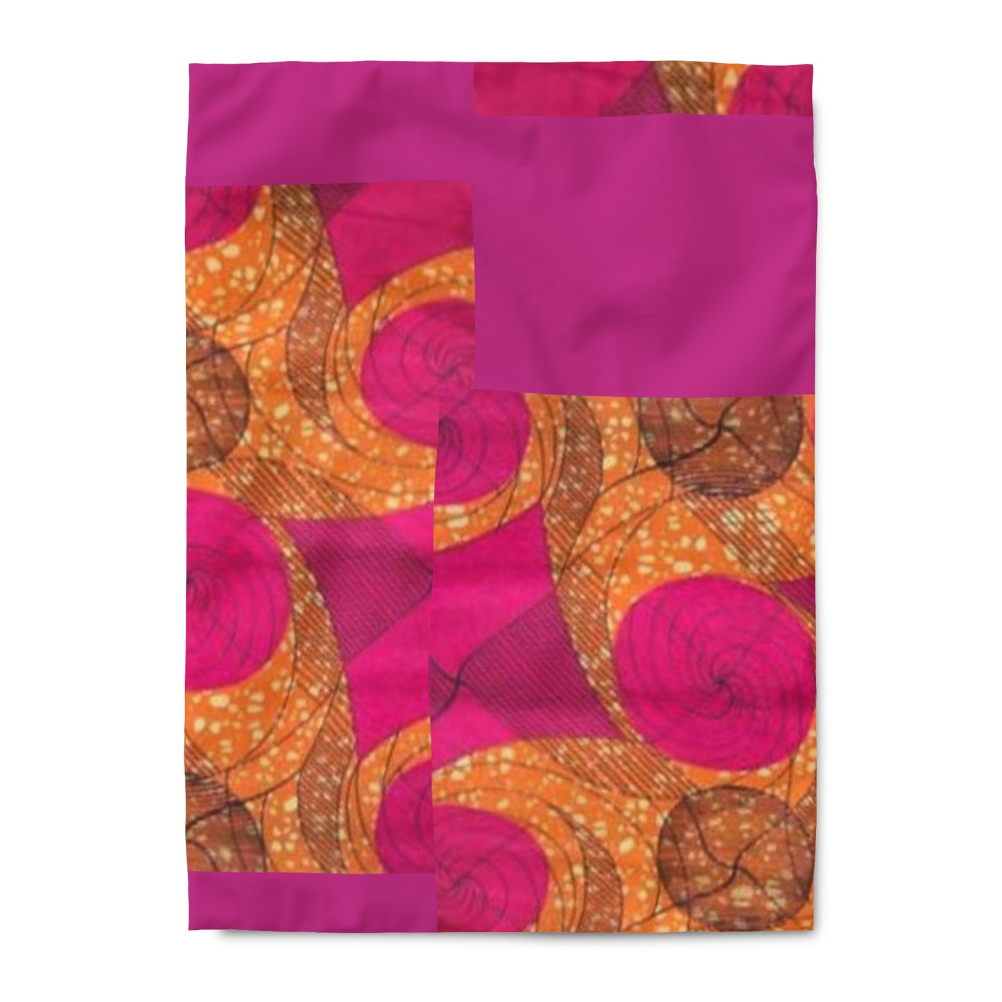 Pink & Orange Ankara Duvet Cover