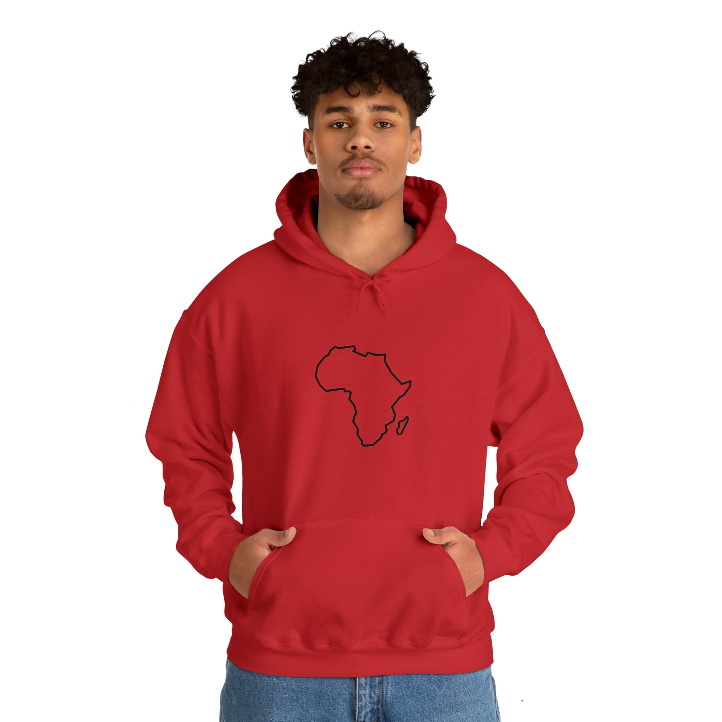 Unisex Alkebulan Heavyweight Hoodie, White