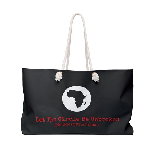 Let The Circle Be Unbroken Weekender Bag, Black