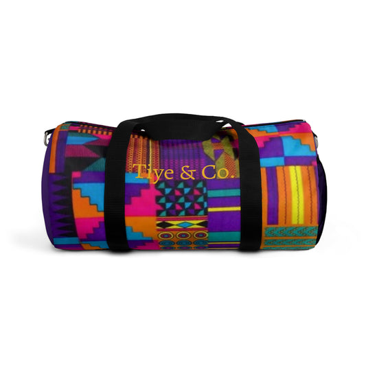 Pink Acid Ankara Duffel Bag