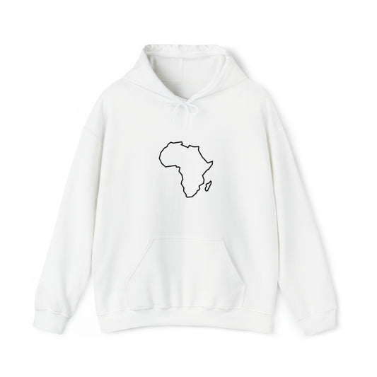 Unisex Alkebulan Heavyweight Hoodie, White