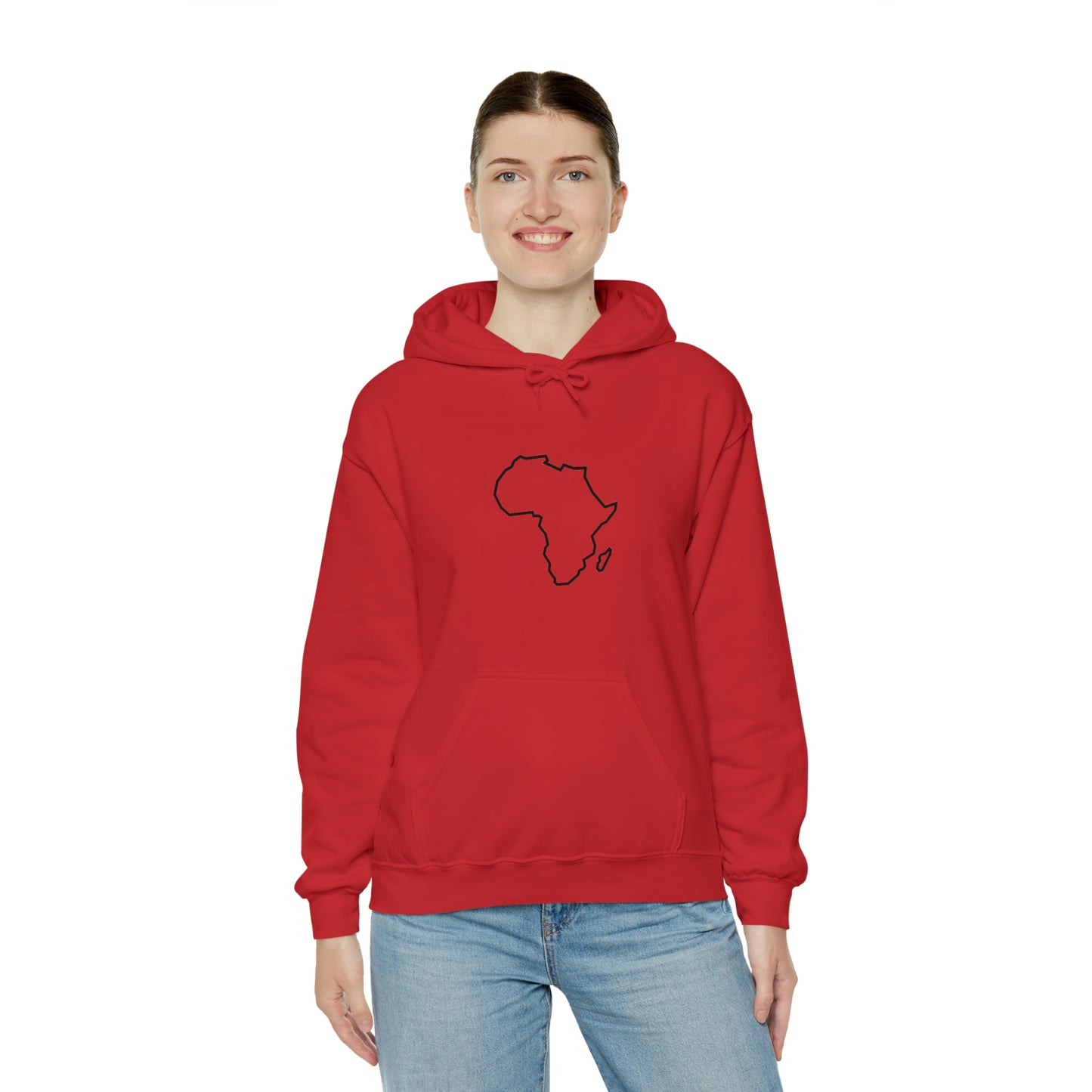 Unisex Alkebulan Heavyweight Hoodie, White
