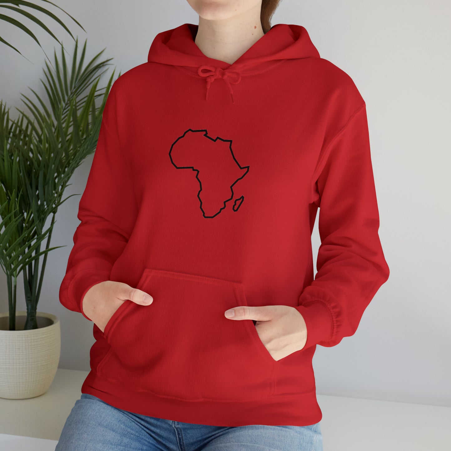 Unisex Alkebulan Heavyweight Hoodie, White