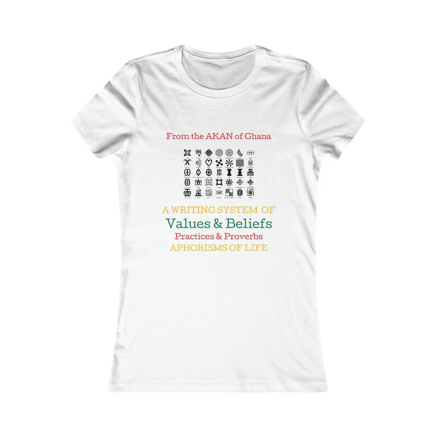 Women's Adinkra Tee, Black