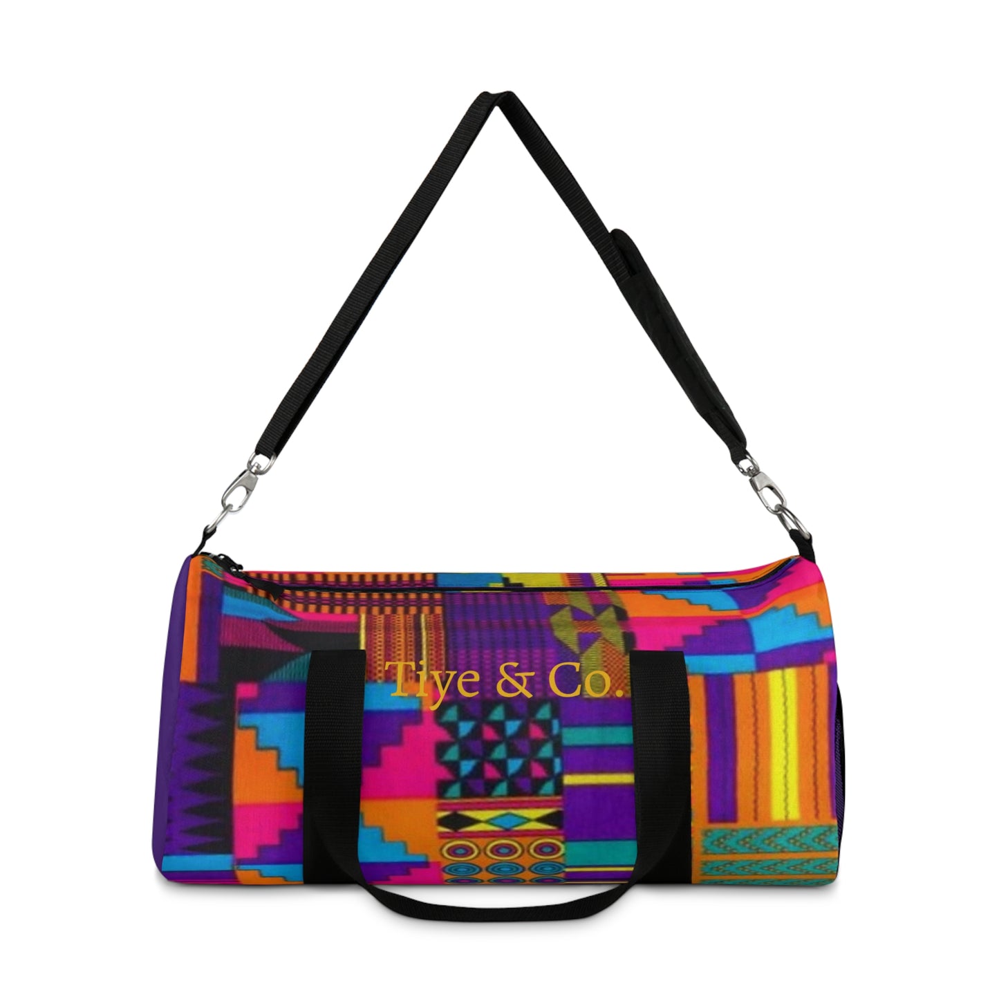 Pink Acid Ankara Duffel Bag