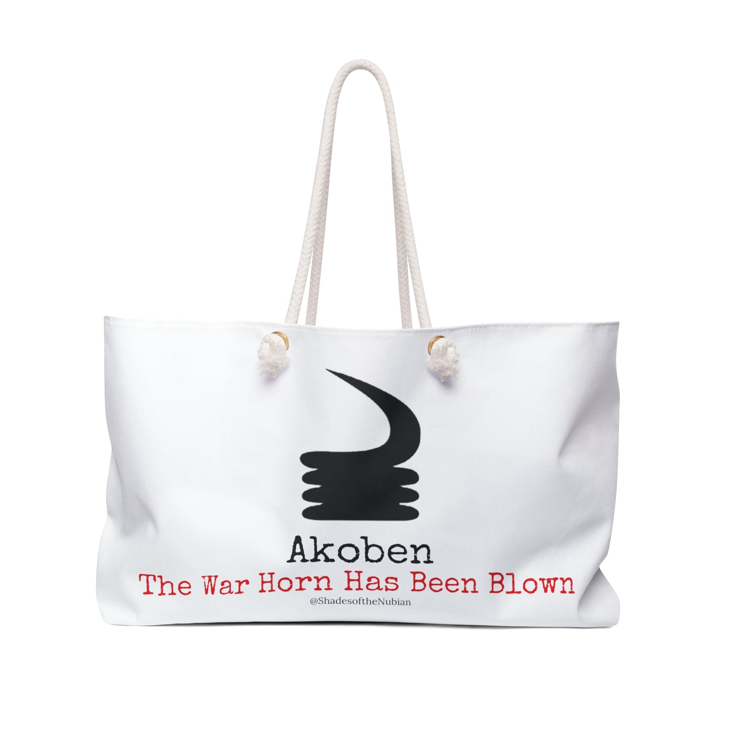 Akoben Weekender Bag, White