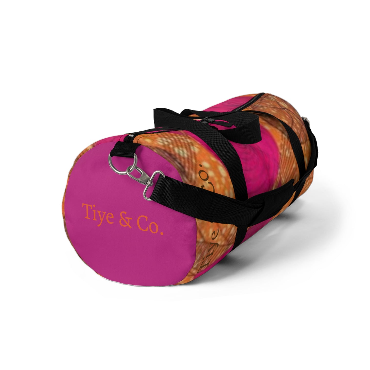 Pink & Orange Ankara Duffel Bag