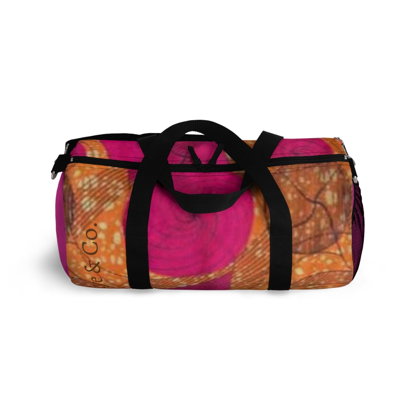 Pink & Orange Ankara Duffel Bag