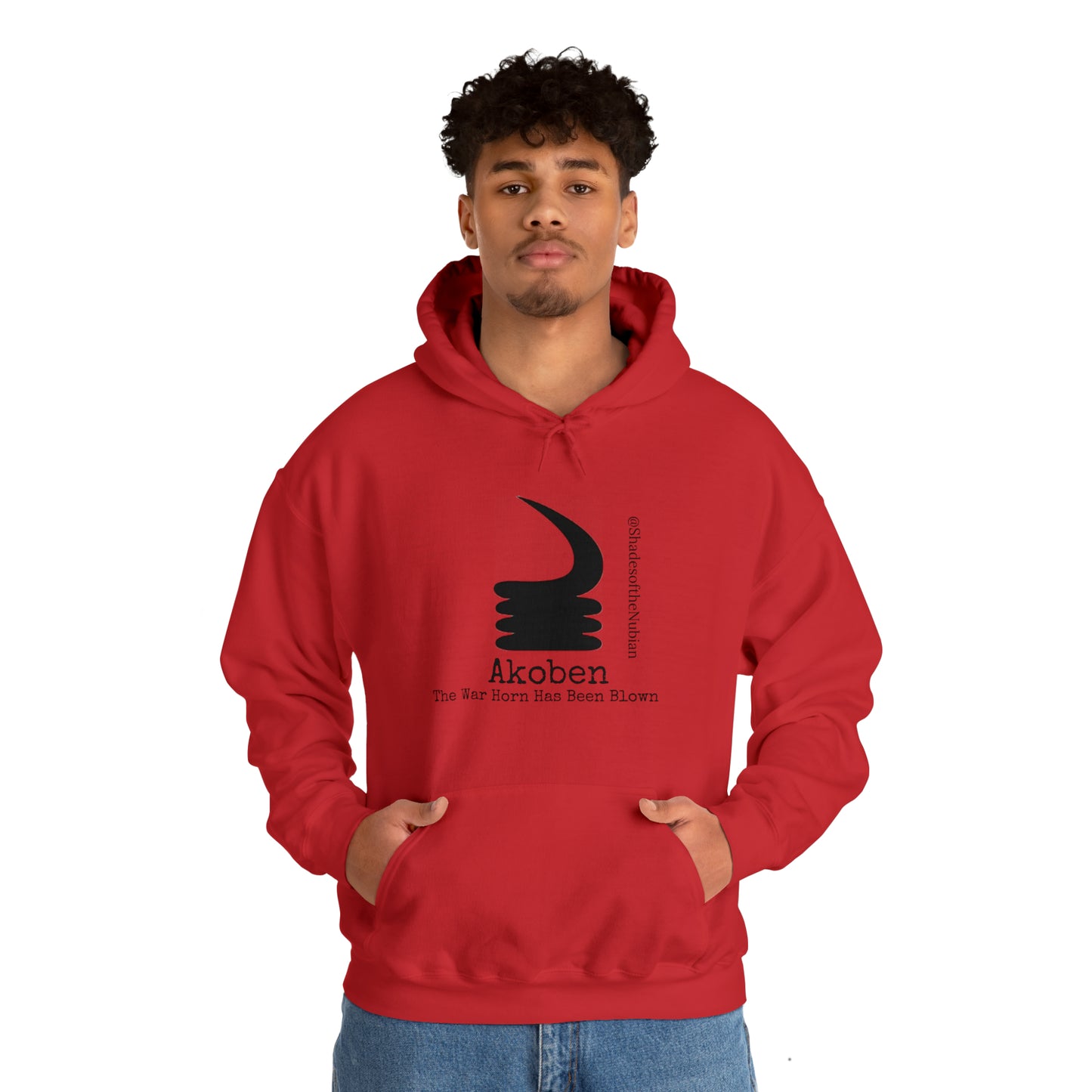 Unisex Akoben Heavyweight Hoodie, White