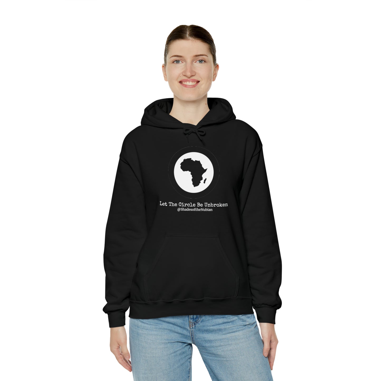 Let The Circle Be Unbroken Heavyweight Hoodie, Black