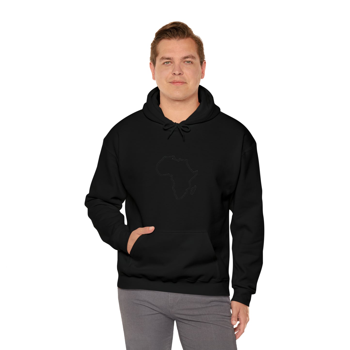 Unisex Alkebulan Heavyweight Hoodie, White