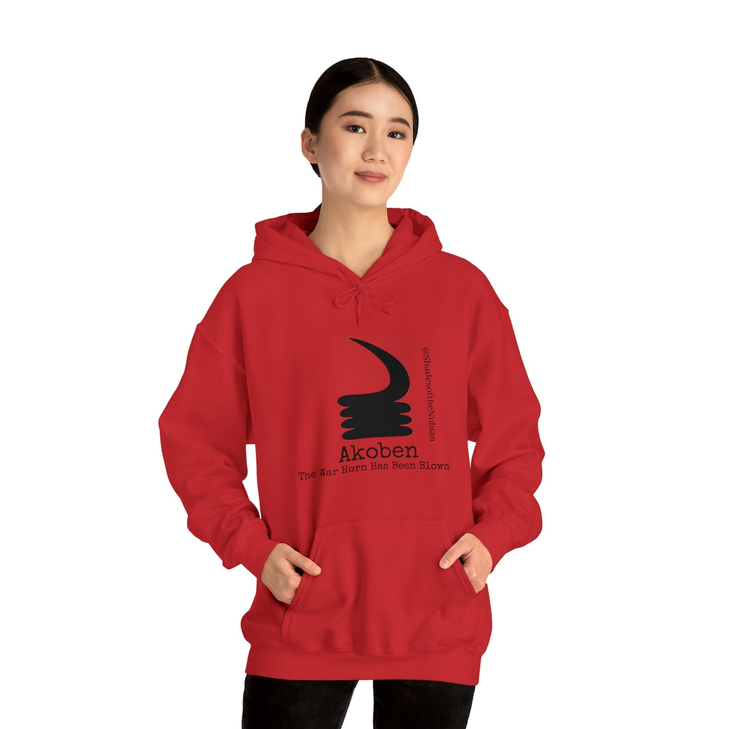 Unisex Akoben Heavyweight Hoodie, White