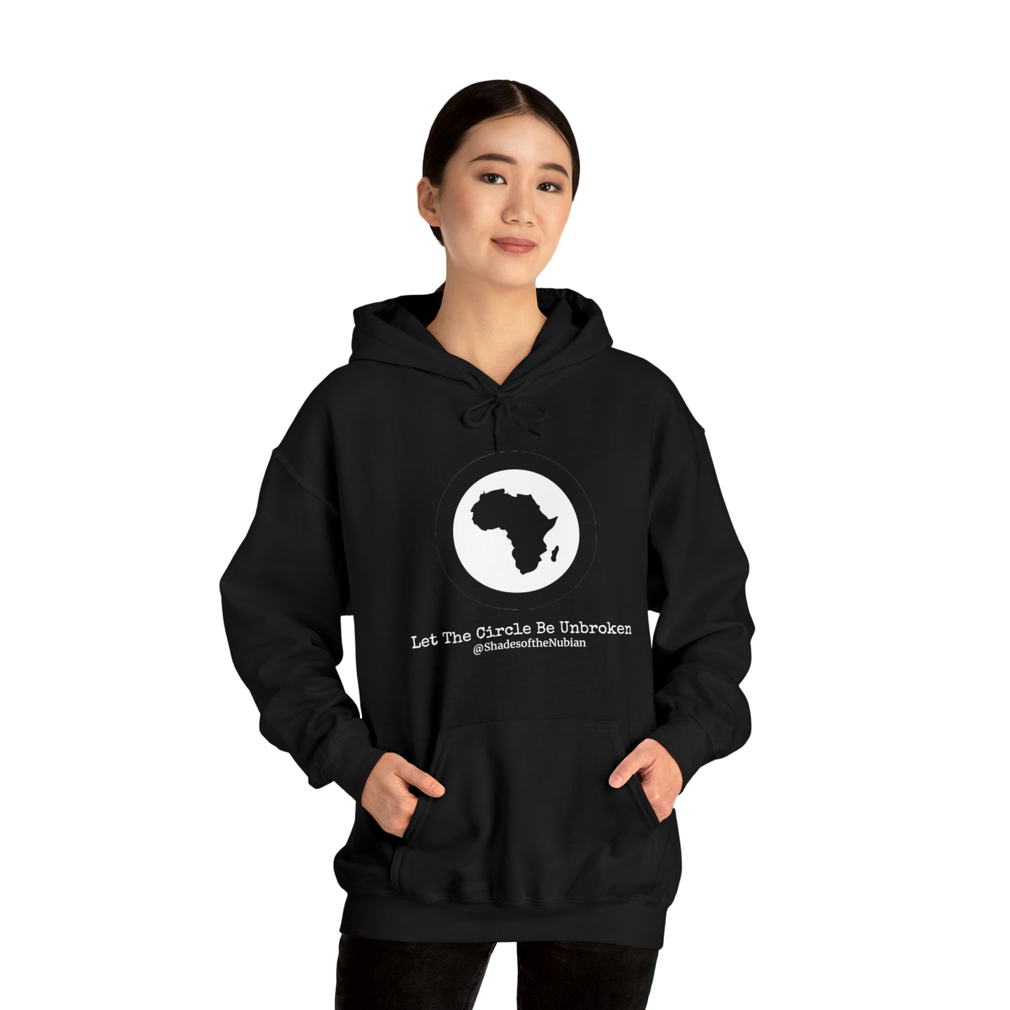 Let The Circle Be Unbroken Heavyweight Hoodie, Black