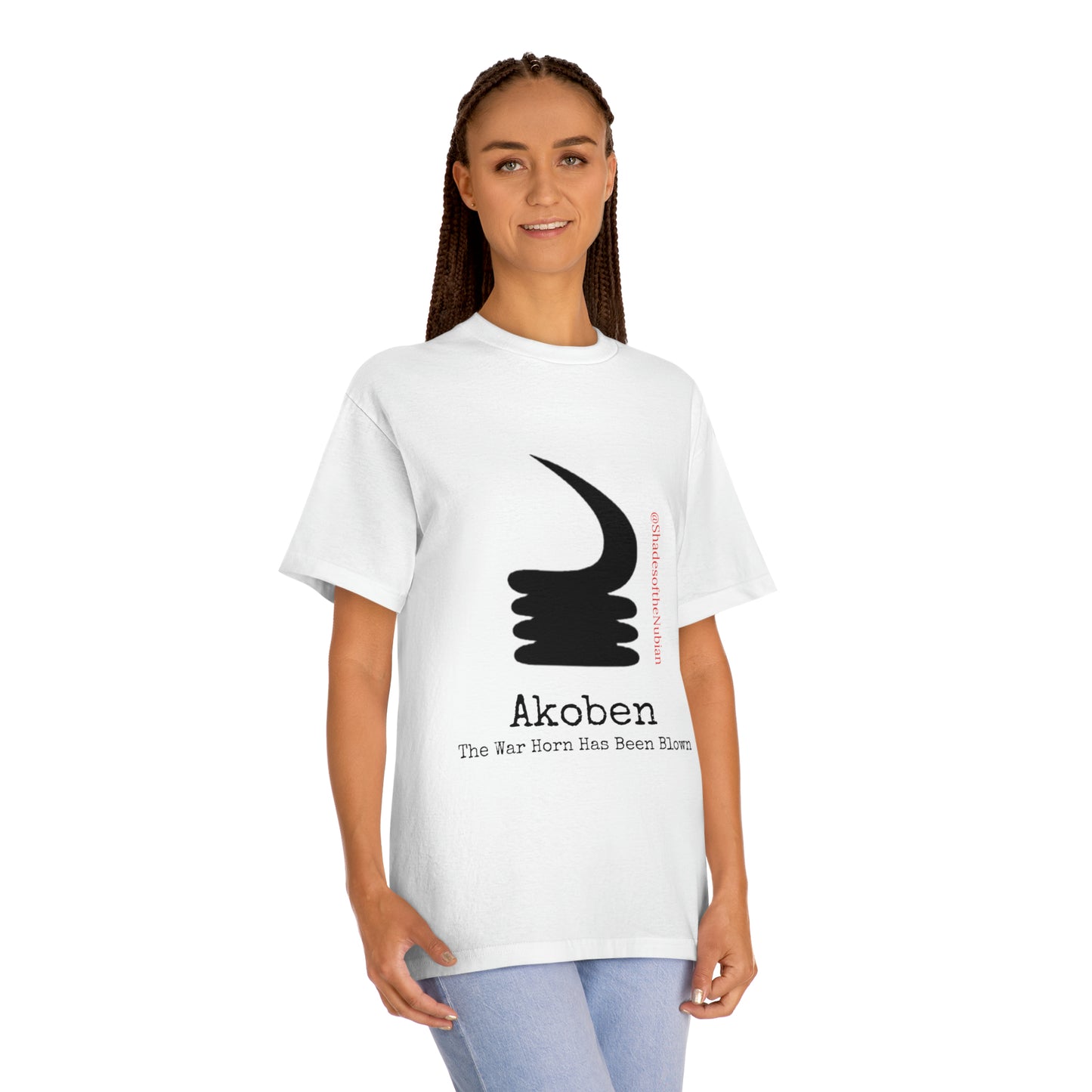 Unisex Akoben Tee, Heather Charcoal