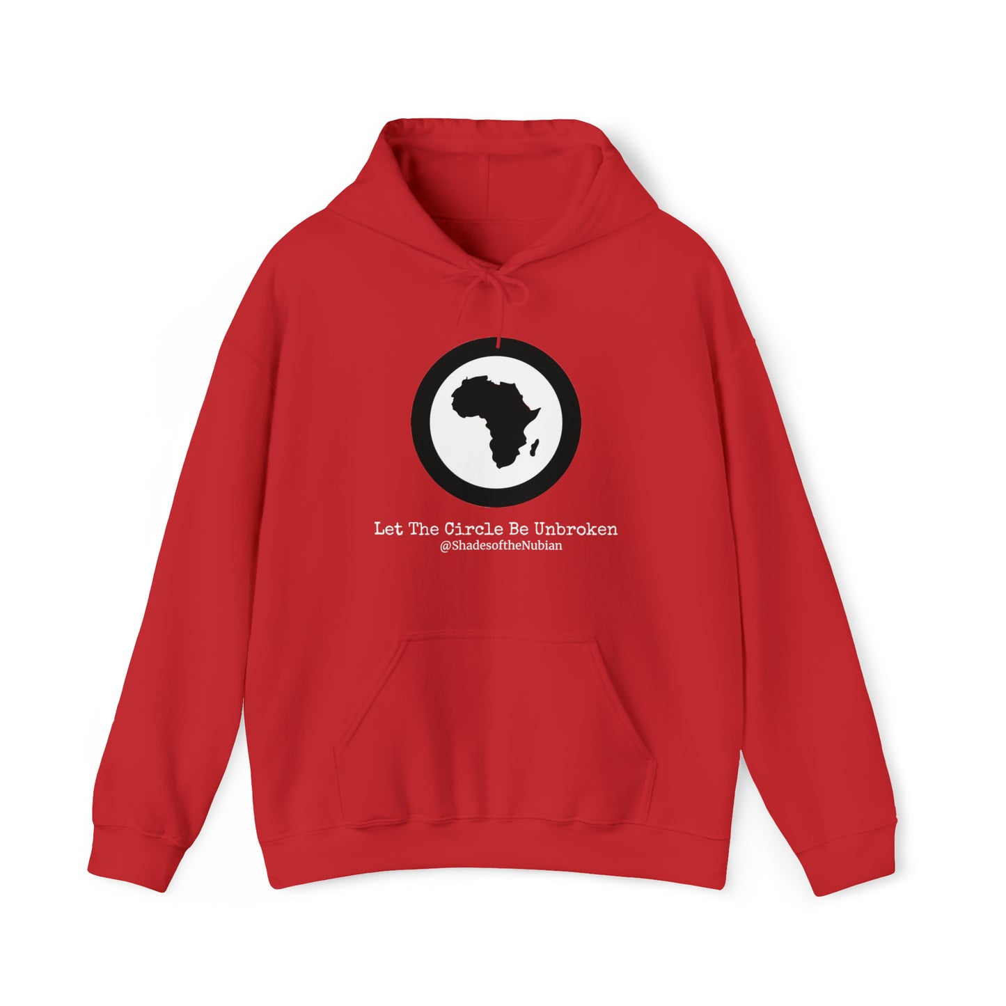 Unisex Let The Circle Be Unbroken Heavyweight Hoodie, Red