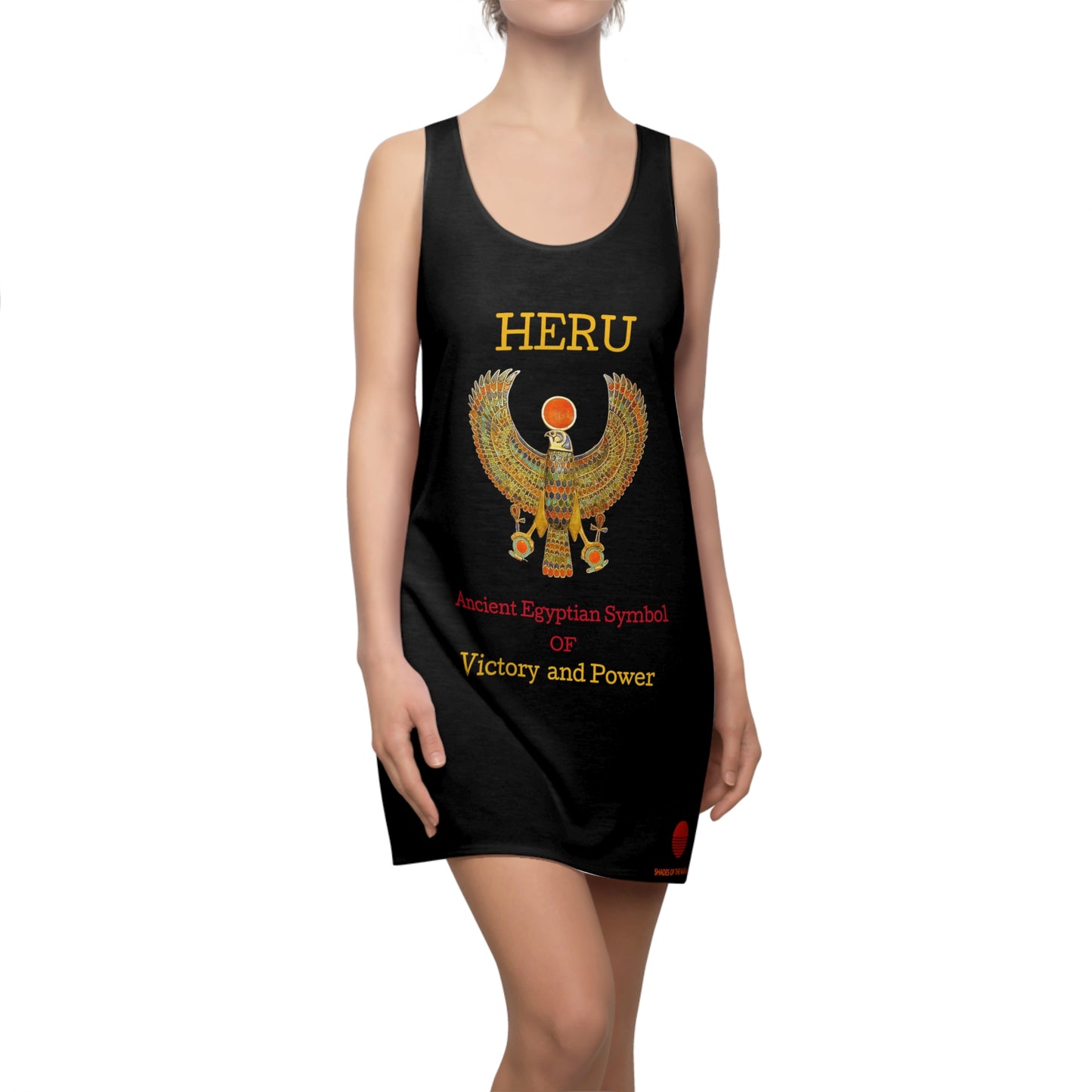 Heru Victory Racerback Dress, Black