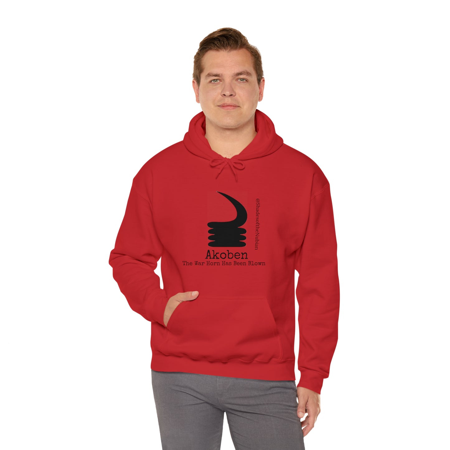 Unisex Akoben Heavyweight Hoodie, White