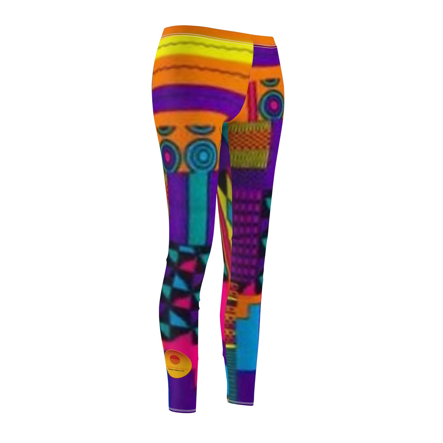 Pink Acid Ankara  Leggings