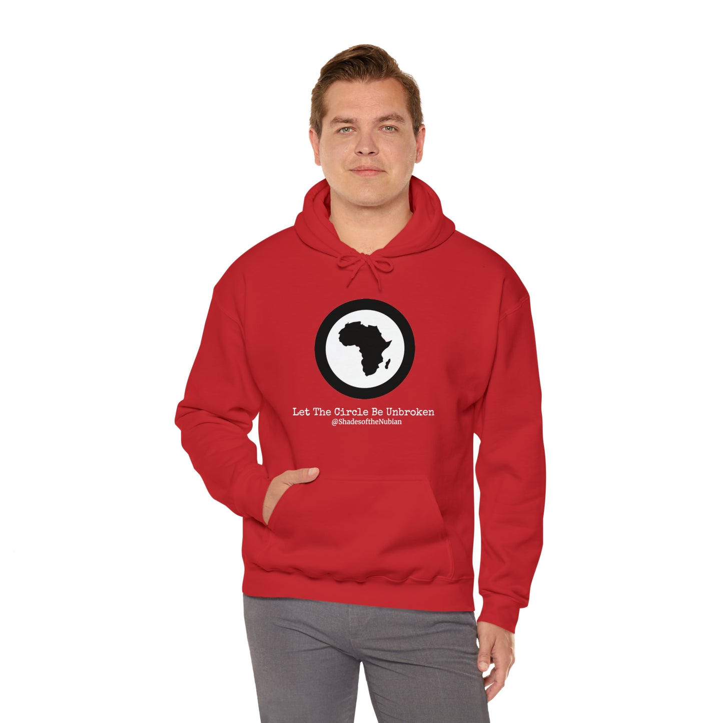Unisex Let The Circle Be Unbroken Heavyweight Hoodie, Red
