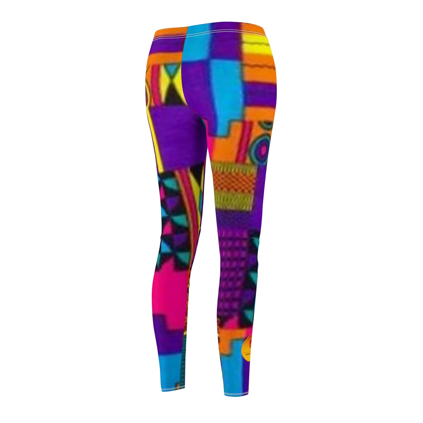 Pink Acid Ankara  Leggings